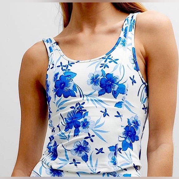 LoveshackFancy Indigrina Peplum-Hem Tank Top - Size XL - Picture 1 of 8